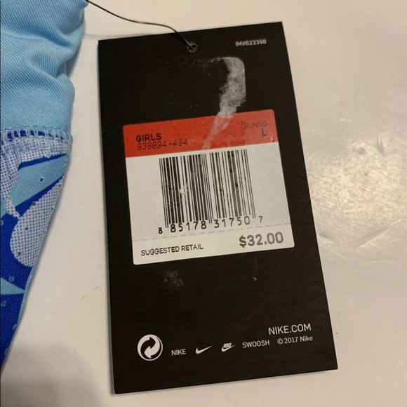 NWT NIKE Dry Running Dri Fit Girls Shorts Blue 🍁 - Picture 7 of 8